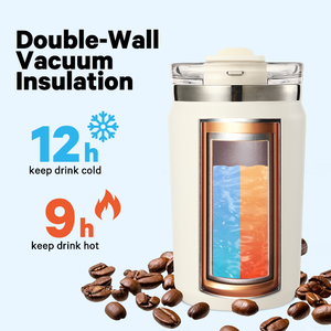 แก้วกาแฟสแตนเลสแบบพกพา <span class=keywords><strong>2</strong></span> in 1 ขนาด 12-26 ออนซ์ ฝาปิดพร้อมหลอดดูด ดีไซน์ทันสมัย เก็บความร้อน-เย็นได้ เป็นของขวัญสุดพิเศษ - Product Image 6