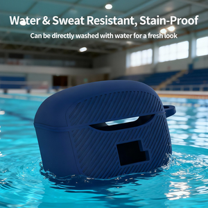 Étui pour écouteurs <span class=keywords><strong>Bluetooth</strong></span> <span class=keywords><strong>JBL</strong></span> Tune Buds 2, en silicone, à rayures diagonales colorées, antichoc, nouveau modèle 2025 - Product Image 3