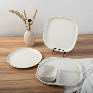 Pabrik Cina grosir 100% melamin peralatan makan Matte persegi melamin piring tidak bisa pecah melamin piring untuk restoran katering - Product Image 5