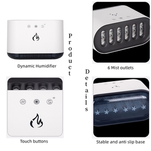 Di động mát sương tạo độ ẩm USB Home Party rung động âm nhạc thông minh đèn ngủ H20 H20 thông minh nightlight tạo độ ẩm nhà - Product Image 4