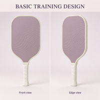 Raquette de pickleball d'entraînement 16 mm approuvée USAPA, haute qualité, design minimaliste et poignée enveloppée pour les jeux d'entraînement