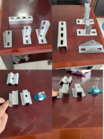 Accessoires de base antismétallique pour support photovoltaïque, connecteurs solaires en acier galvanisé sans soudure à quatre et deux trous