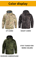 Veste coupe-vent imperméable HAN WILD, veste à réflexion thermique, veste tactique à capuche camouflage pour hommes