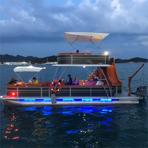 Remise Bateau ponton de luxe <span class=keywords><strong>à</strong></span> deux étages de 30 pieds avec tubes en aluminium de 27 pouces améliorés et moteur hors-bord <span class=keywords><strong>à</strong></span> <span class=keywords><strong>vendre</strong></span> - Product Image 3