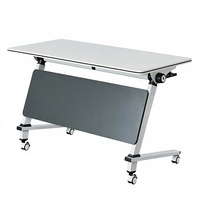Büro-Klapptisch für Schulungen, Tragbarer Faltbarer Raumverstellbarer Tisch mit Rollen, Holz-Besprechungstisch-Set, Möbel nach Maß