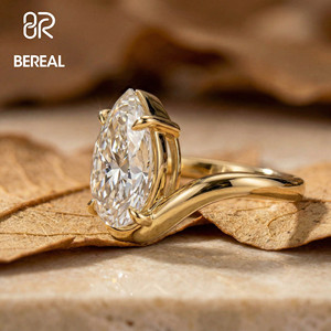 แหวนหมั้นเพชร VVS ที่ได้รับการรับรองจาก IGI เพชรเพาะเลี้ยงในห้องปฏิบัติการสำหรับผู้หญิง แหวนเพชรเม็ดเดี่ยวเงินแท้ 925 แบบสั่งทำพิเศษ เพชรสร้างในห้องปฏิบัติการด้วยวิธี HPHT เครื่องประดับชั้นดี - Product Image 2