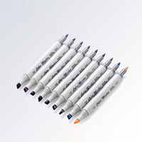 Marqueurs à alcool double pointe STA, 168 couleurs, stylos permanents à base d'huile, séchage rapide, non-décolorants, marqueurs alcooliques pour le dessin et la coloration
