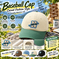 Casquette de baseball personnalisée à calotte profonde pour têtes plus volumineuses, style coréen, broderie léopard/à pois, 100% coton, chapeau de soleil d'été pour hommes et femmes, coupe basse