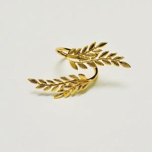 Anello per tovaglioli in ferro battuto in metallo placcato <span class=keywords><strong>oro</strong></span> <span class=keywords><strong>oro</strong></span> argento portatovagliolo matrimonio fibbia per tovagliolo - Product Image 5