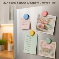 Ensemble d'aimants de réfrigérateur Macaron, aimants ronds colorés pour réfrigérateur, autocollants magnétiques puissants pour cuisine, tableau blanc, décoration de bureau