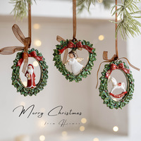 Vintage 3D Weihnachtsbaum-Strumpf-Ornament-Set Handgefertigte Rustikale Feiertagsdekoration zum Aufhängen für Festliche Heimdekoration Weihnachten Wintersaison Geschenk