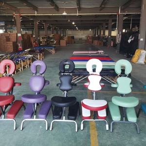 Factory Wholesale Low Price Customized Color Strong <b>Adjustable</b> Portable Foldable Facial Massage Chair With Foot Spa - Product Image 2