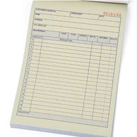 Carnet de formulaires de commandes et de factures autocopiants avec impression offset sur carton duplex pour usage bureautique, format personnalisé disponible
