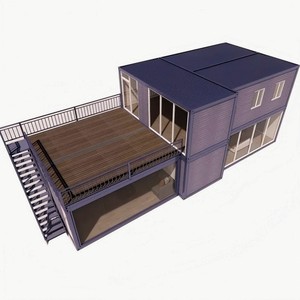 20ft sang trọng casas nhà Modular Tiny Home xách tay cà phê cửa hàng 2 tầng đúc sẵn container nhà nhà - Product Image 6