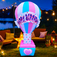 7ft Ballon Anniversaire Gonflables Lumineux Outhouse Vacances Décorations Vivantes Cour Personnalisé Festival Gonflable Lowes Décorations