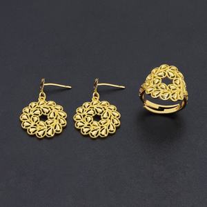 Jxx New Arrival Elegant Style 24k Gold Plated Indian Bridal <b>Set</b> Wedding Wholesale Necklace <b>Sets</b> for Women <b>Beads</b> Brass for Gifts - Product Image 4