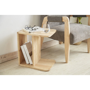 Zapatero de entrada de madera maciza, cojín cómodo, Banco de mesa lateral pequeño, espacio de pasillo espacioso, diferentes alturas, sala de estar - Product Image 3