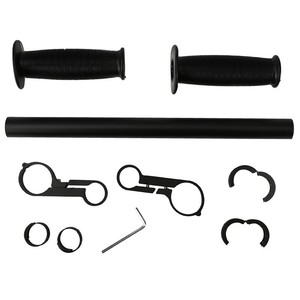 Puños de manillar para bicicleta infantil Antuke, 25,4 mm, metal negro, para bicicletas de montaña para niños - Product Image 2