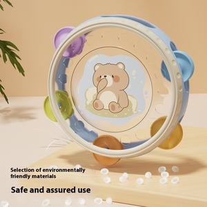 Juguete educativo de pandereta de plástico <span class=keywords><strong>para</strong></span> bebés de 6 a 12 meses, campana de actividad, sonajeros <span class=keywords><strong>para</strong></span> bebés por profesores de música - Product Image 2