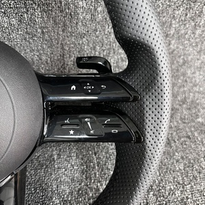 Volant de voiture pour Mercedes Benz a E S C G Class W205 W204 W212 W211 W213 W218 E300 Volant en cuir perforé - Product Image 4