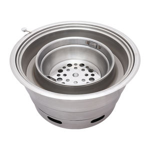 Innovo kommerziellen koreanischen Innen/Außen Holzkohle <span class=keywords><strong>grill</strong></span>, Edelstahl Tisch <span class=keywords><strong>Grill</strong></span> Holzkohle <span class=keywords><strong>grill</strong></span> für oberen Luft auslass - Product Image 4