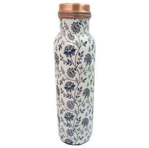 Simple Design Double Wall Copper <b>Water</b> <b>Bottle</b> with Lid for Travel Sports Yoga <b>Gym</b> Use Modern Style - Product Image 3