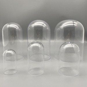 Çevre dostu şeffaf akrilik giydirin çan kavanoz Dome siyah plastik taban enjeksiyon kalıplı ABS & PS ev festivali dekorasyon için - Product Image 5