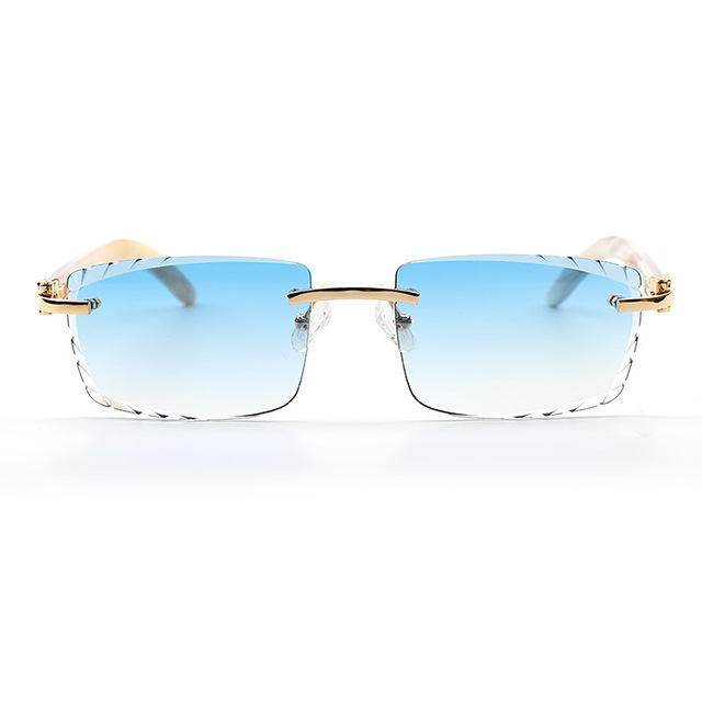 Lightweight Classic Titanium Sunglasses Breathable Nose Pads 100 Colors Available Custom Metal Sunglasses