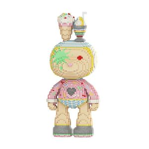 ตัวต่อโมโมะรูปกระต่าย Mpin Custom ของเล่นแบบประกอบเอง รูปหมี Bearbrick โมเดลสัตว์จิ๋ว ประกอบเป็นรูปหมีหลากสีสัน โมเดล 3 มิติ ตัวต่อขนาดเล็ก - Product Image 1