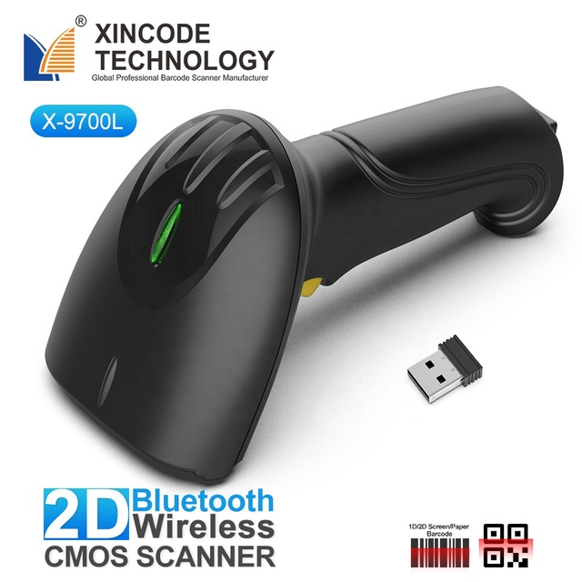Xincode 2D 2.4G Wireless Barcode Scanner Handheld Qr Code Reader Sensor Scan Bar Code for Sale Supermarket Warehouse