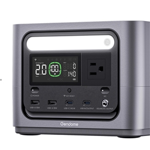 Stock US Gendome Centrale électrique portable intelligente Alimentation <span class=keywords><strong>solaire</strong></span> extérieure LiFePO4 288Wh/300W disponible dans l'entrepôt américain - Product Image 5