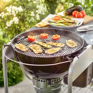 Grille <span class=keywords><strong>de</strong></span> cuisson extérieure en treillis métallique d'acier inoxydable antiadhésive pour barbecue au <span class=keywords><strong>charbon</strong></span>, accessoire soudé, taille personnalisable, avec panier à brochettes - Product Image 4