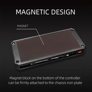 <span class=keywords><strong>COOLMOON</strong></span> ฮับควบคุมไฟคอมพิวเตอร์ ARGB รุ่น PA2 ฟังก์ชั่นทรงพลัง 10*ARGB 3PIN 8*PWM 4PIN พร้อมคอนโทรลเลอร์ไร้สาย สำหรับควบคุมพัดลมคอมพิวเตอร์เล่นเกม - Product Image 4