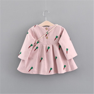 Wholesale Kids Clothing Children Girl Autumn Anarkali Dresses for Children in Low Price Newest Design - Product Image 4