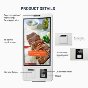 Kiosque de <span class=keywords><strong>paiement</strong></span>, supports en libre-Service, écran tactile unique, Machine de caisse, commande de Restaurant, kiosque de commande - Product Image 4