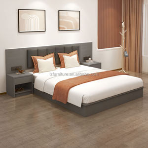 Venta Directa de Fábrica, Juego Completo de Muebles de Dormitorio de Hotel de Diseño Moderno, Armario de Madera Minimalista Moderno con Escritorio - Product Image 4