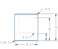 Bouton de commande d'encodeur à commutateur rotatif en aluminium noir mat, compatible avec les arbres en forme de D de 4,5x6 mm, taille 13 mm x 15 mm
