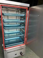 Rui Tai Vaporera de Arroz Comercial de Alta Eficiencia con 12 Bandejas, 18KW, Acero Inoxidable 201, a Gas (GLP/GN) para Cocina y Restaurante