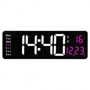 16-Inch Large Simple Living Room Screen Functional Display <b>Clock</b> for Digital Quartz <b>Led</b> Wall <b>Clock</b> Antique Style - Product Image 6
