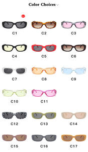 DHK9074 <span class=keywords><strong>Amazon</strong></span> 2022 vente chaude mode à la mode vendeur en gros UV400 élégant pour les femmes pas cher en plastique petites <span class=keywords><strong>lunettes</strong></span> <span class=keywords><strong>de</strong></span> <span class=keywords><strong>soleil</strong></span> rectangulaires - Product Image 3