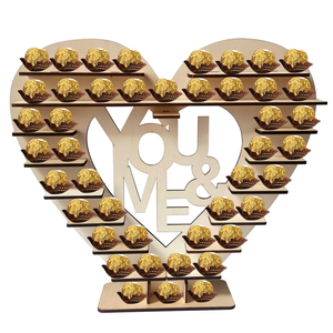 Support de présentation de mariage en forme de cœur d'arbre Mr et Mme <span class=keywords><strong>Ferrero</strong></span> <span class=keywords><strong>Rocher</strong></span> - Product Image 4