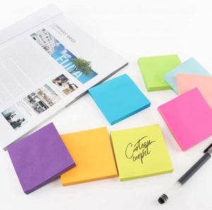 Wholesale Bright Colors Posticks Label Paper Memo Pads Custom Memo Pad Sticky Notes <b>Sets</b> - Product Image 3