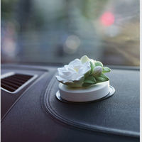 Ornement d'aromathérapie moderne de luxe pour voiture, diffuseur de parfum non inflammable en pierre pour console centrale - Cadeau