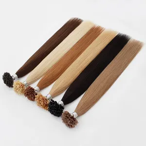 European Hair U Tip Human Hair Extension Nail Tip Italian Keratin