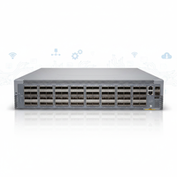Switch jaringan yang sangat baik QFX5210-64C-AFO2, switch serat optik 100G, 64 port QSFP+QSFP28, switch jaringan modular L3