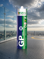 Mastic silicone GP 668, type acétique, à prise rapide, transparent, pour sanitaires, joints de porte de douche et fissures de verre