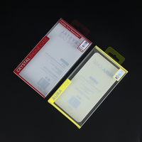 Boîte en plastique recyclable personnalisée avec fenêtre pour étui de téléphone portable, emballage en plastique transparent suspendu