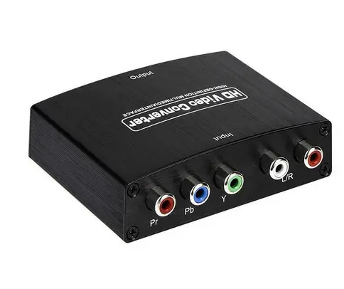 Convertisseur vidéo d'adaptateur Audio R/L pour TV, PC et DVD, adaptateur 1080P vers HDMI vers HDMI, RGB, 1 pièce