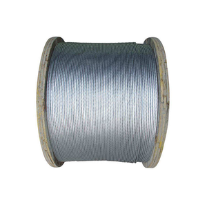 Cable <span class=keywords><strong>de</strong></span> Mensajero <span class=keywords><strong>Galvanizado</strong></span> por Inmersió<span class=keywords><strong>n</strong></span> en Caliente para Instalació<span class=keywords><strong>n</strong></span> Aérea, 5/<span class=keywords><strong>16</strong></span>\", 1x7, Alta Resistencia - Product Image 1
