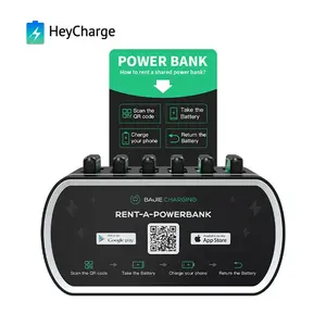 Sharing Power Bank System Solar Phone Charge Pay Station Powerbank Vending Machine With NFC Rent Portable Charger